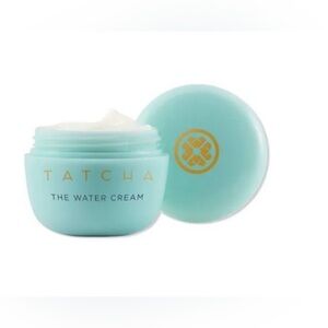 Tatcha Aqua Blue Moisturizer with Gold Detail